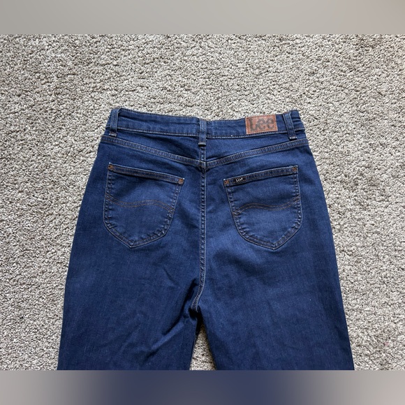 Lee High Rise Stretch Straight Leg Jeans - Picture 7 of 8